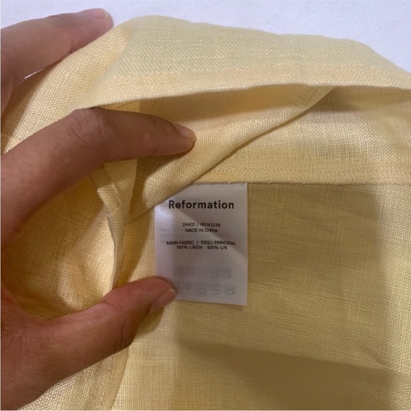 LOWEST PRICE Reformation Yellow Mini Dress - Picture 5 of 7